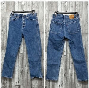 Levi’s Premium Exposed Button Fly Wedgie Straight Jeans [3503]